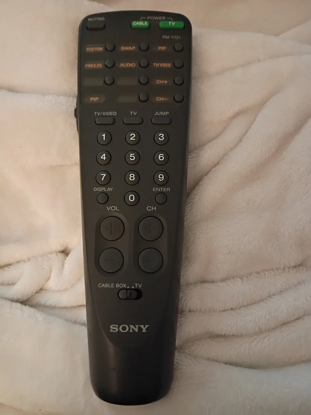 Original Sony RM-Y121 Cable Box TV Remote Control + batteries